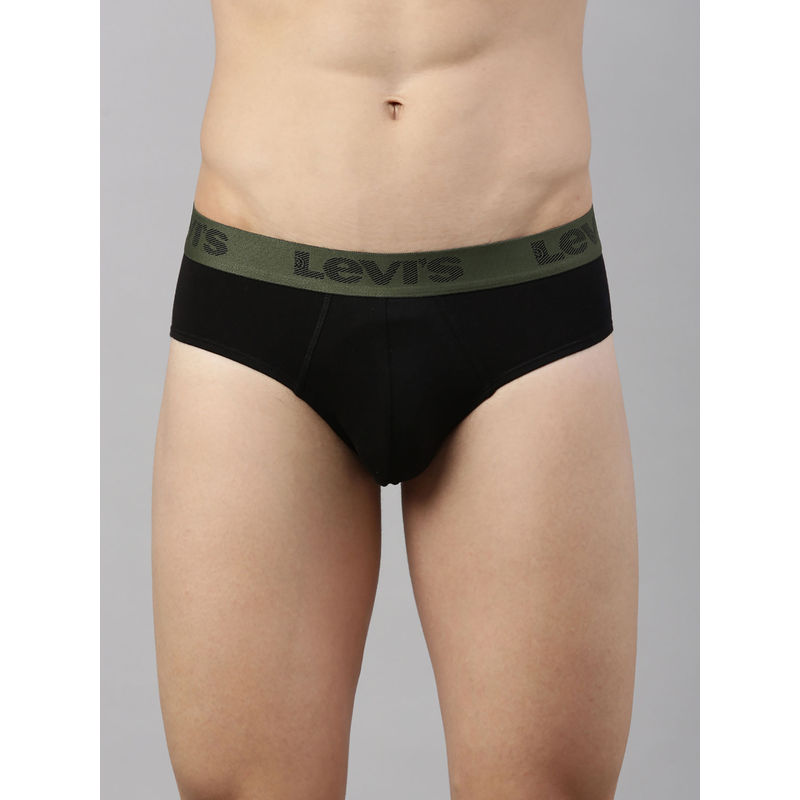 Levi's 066 Active Brief for Men (Pack of 2) with Contoured Double Pouch (L)