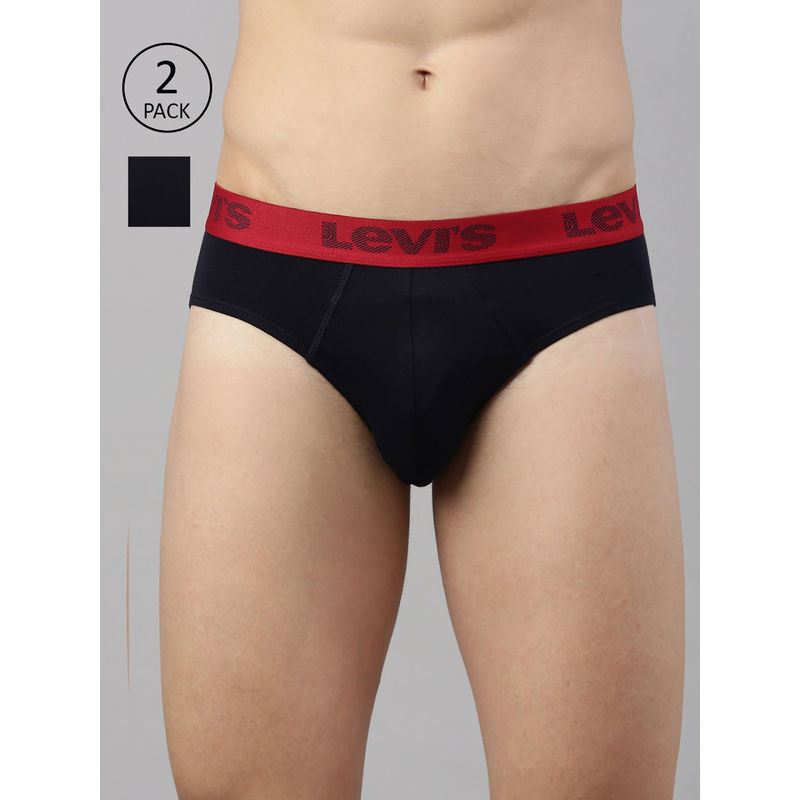 Levi's 066 Active Brief for Men (Pack of 2) with Contoured Double Pouch (Pack of 2) (S)