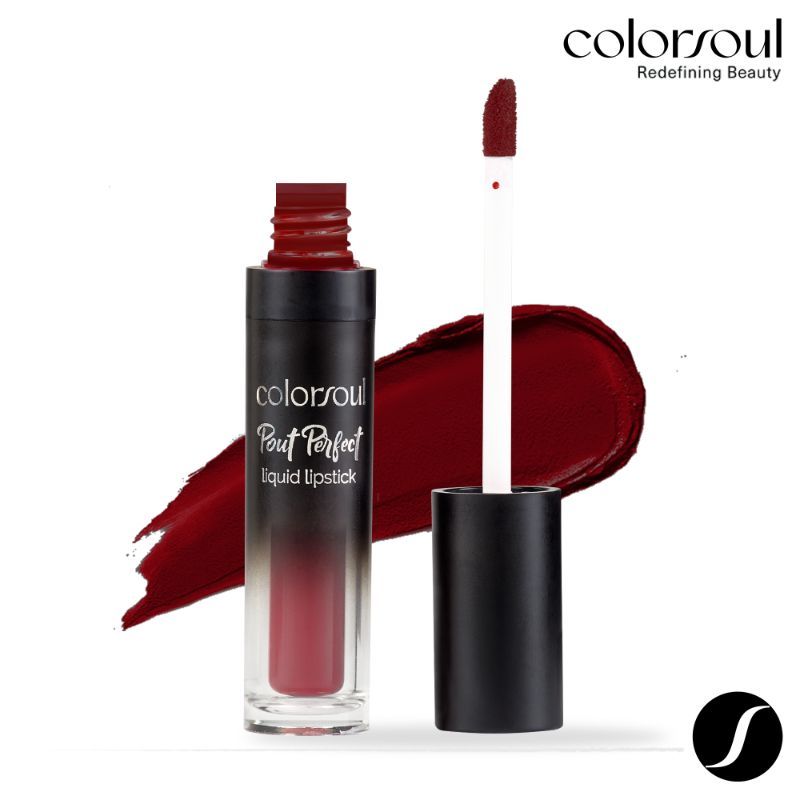 ColorSoul Pout Perfect Matte Liquid Lipstick - 02 Preppy Red