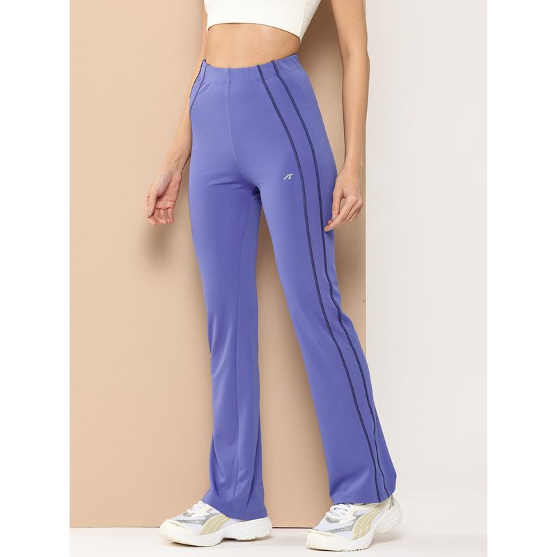 Alcis Curve Line Flare Track Pant - Blue (S)