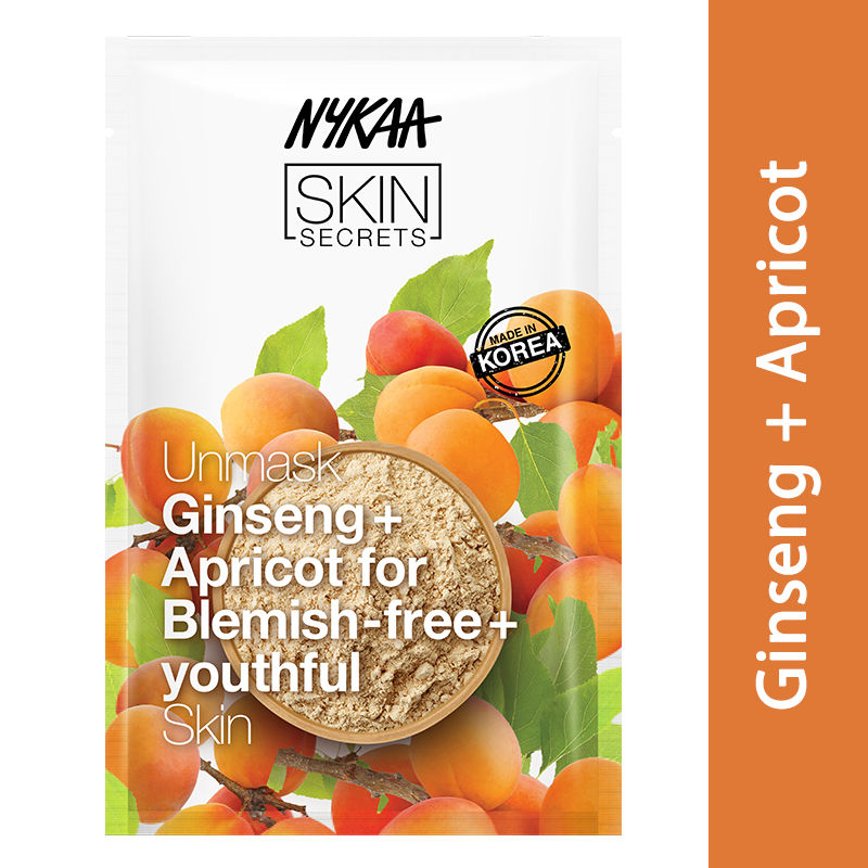 Nykaa Skin Secrets Ginseng + Apricot Sheet Mask