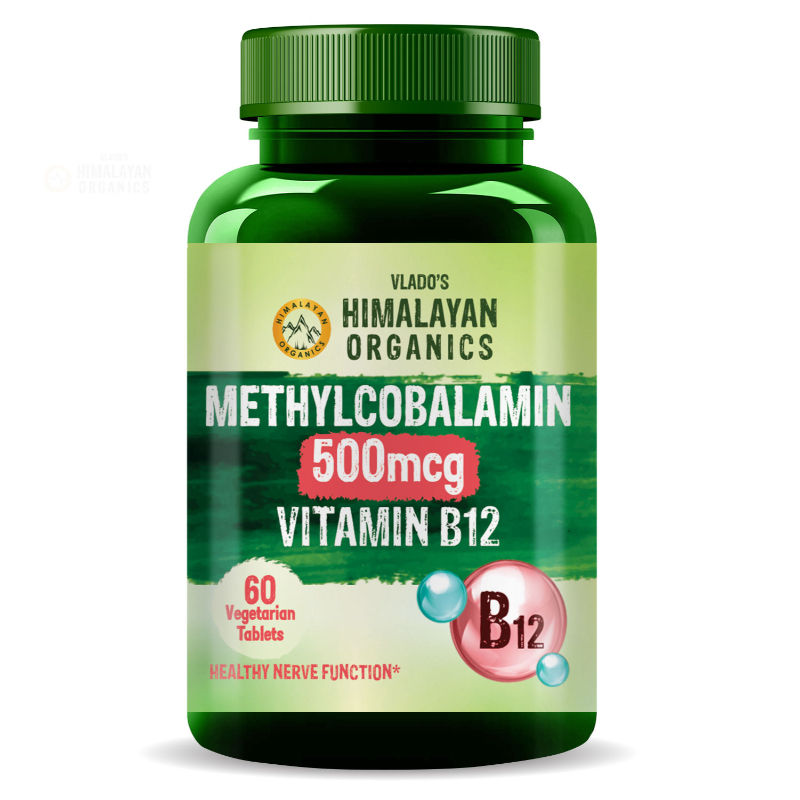 Vlado's Himalayan Organics Methylcobalamin 500mcg B12 Vitamin Tablets