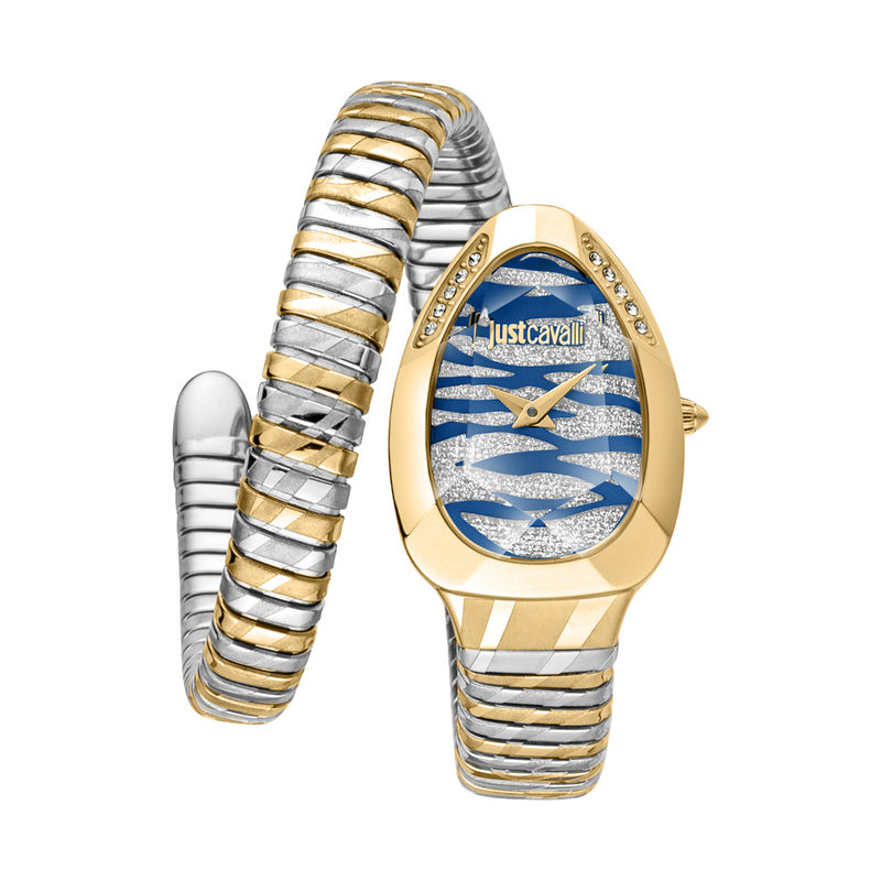 Just Cavalli Taglio White Dial Rose Gold Steel Strap Watch for Women - JC1L225M0055