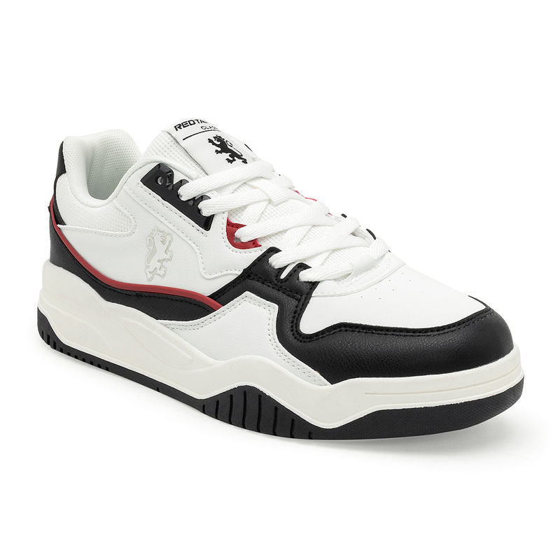 Red Tape Mens Solid White & Black Casual Sneaker Shoes (UK 6)