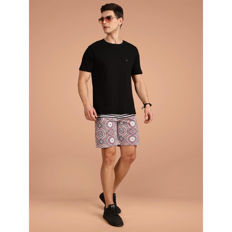 BULLMER Men Pink Printed Co-Ord (Set of 2) (S)