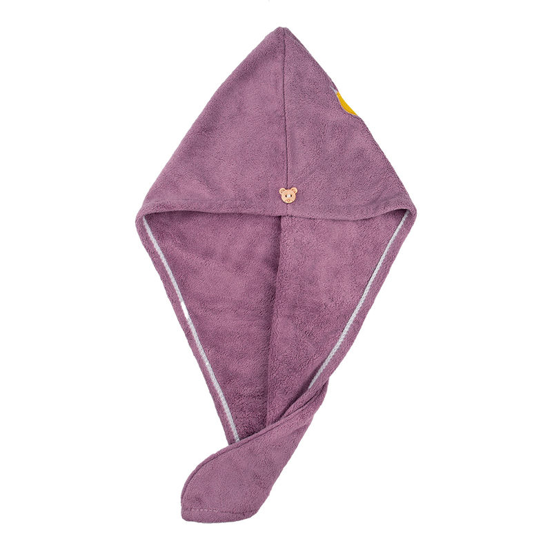 Stasia Street Microfiber Hair Wrap Towel - Violet Foxy