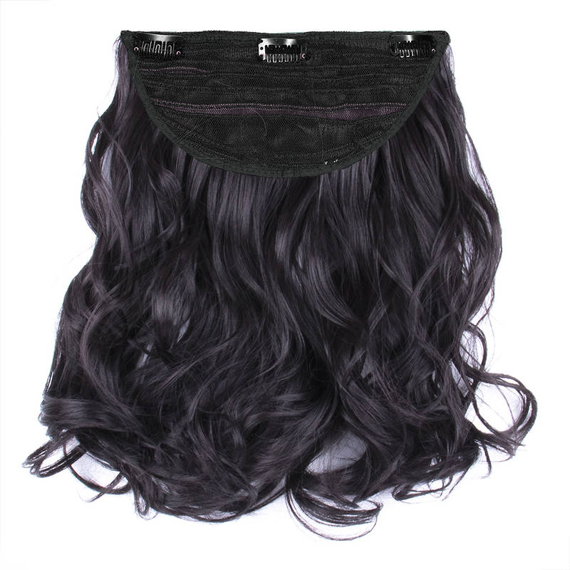 Stasia Street Clip- in 18" Full Wavy Hair Extension - Natural Black