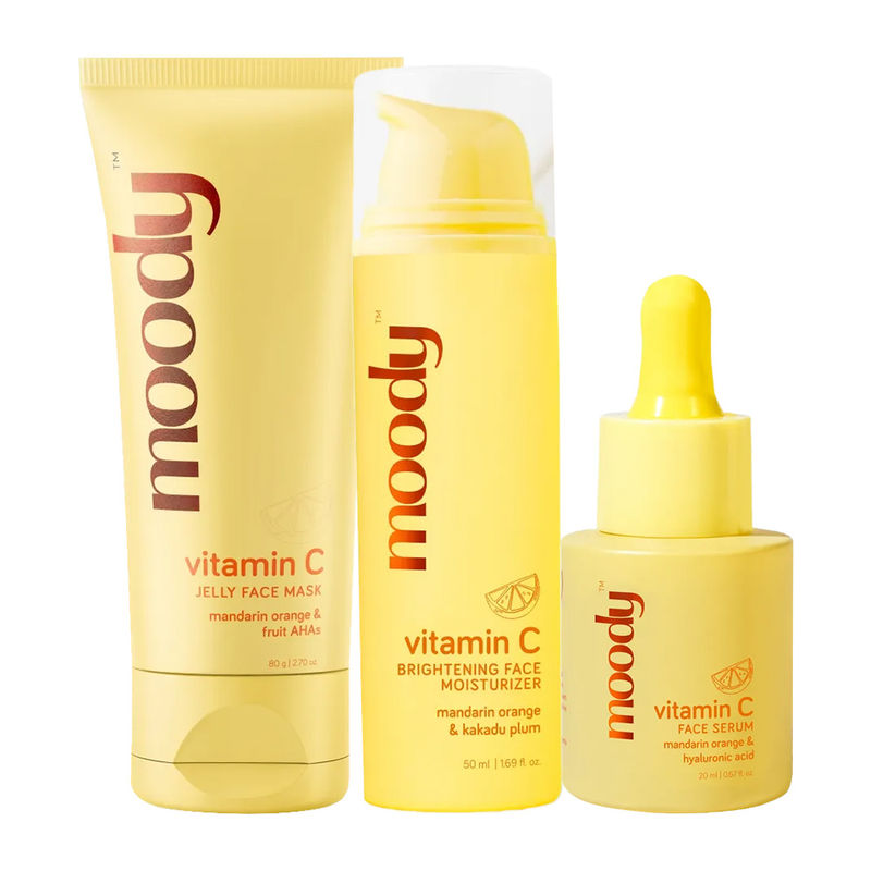 Moody Ready To Glow Combo Vitamin C Face Mask + Face Serum + Face