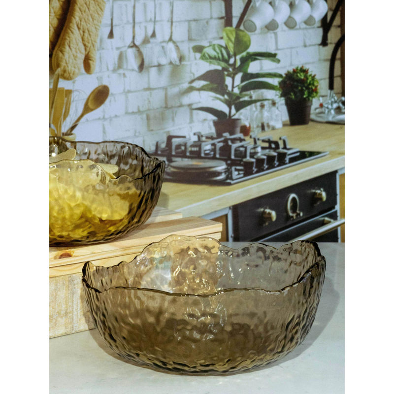 Goodhomes Color Glass Fruit Bowl (Set of 2) Buy Goodhomes Color Glass