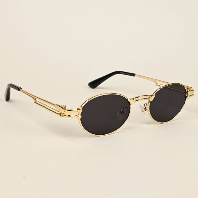 Voyage Oval Sunglasses for Men & Women - Gold