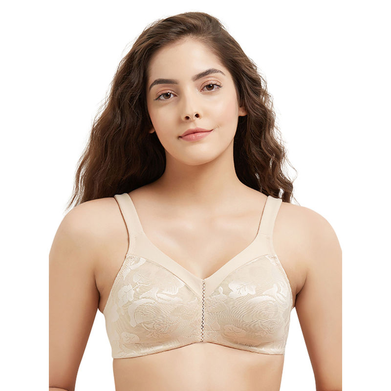 Wacoal Awareness Non-Padded Non-Wired Full Coverage Full Support Everyday  Comfort Bra - Beige (34B)