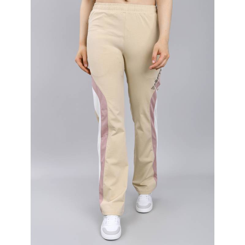 Monte Carlo Women Regular Fit Solid Beige Trackpant (S)