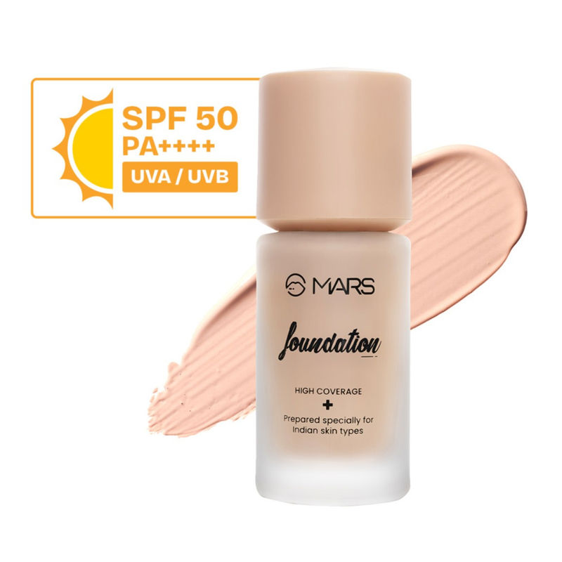 MARS SPF50 PA++++ High Coverage Liquid Foundation - Shade-02