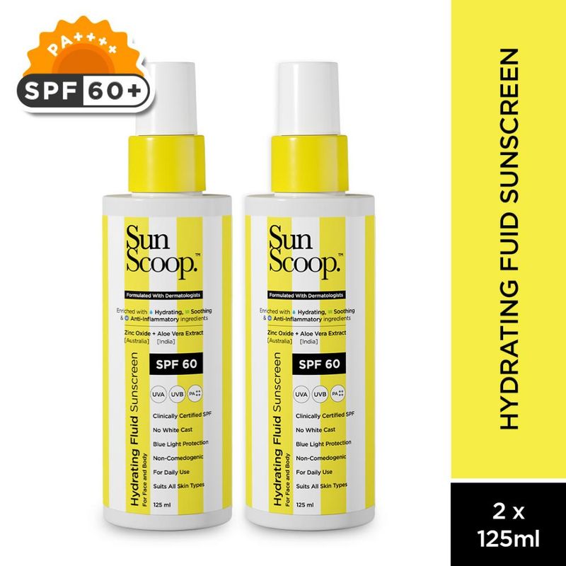 Buy SunScoop Hydrating Face & Body Fluid Sunscreen Spray SPF 60 PA