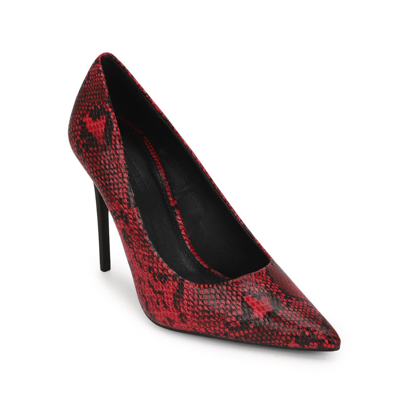 Buy Truffle Collection Red Snake Pattern High Heel Pumps Online
