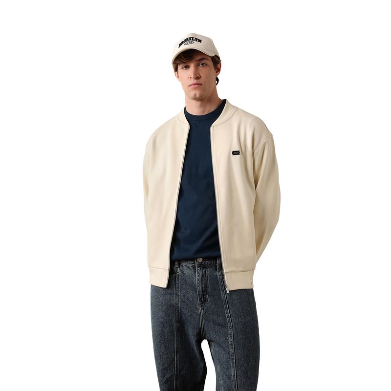 THE BEAR HOUSE Men Cotton Textured Jacket (S)
