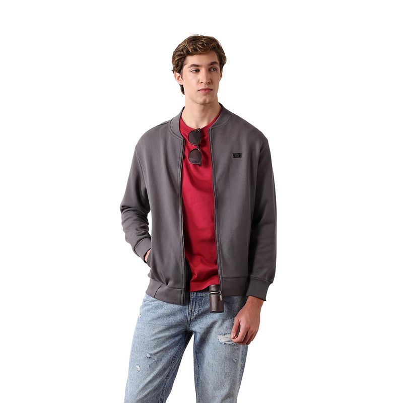 THE BEAR HOUSE Men Cotton Textured Jacket (S)