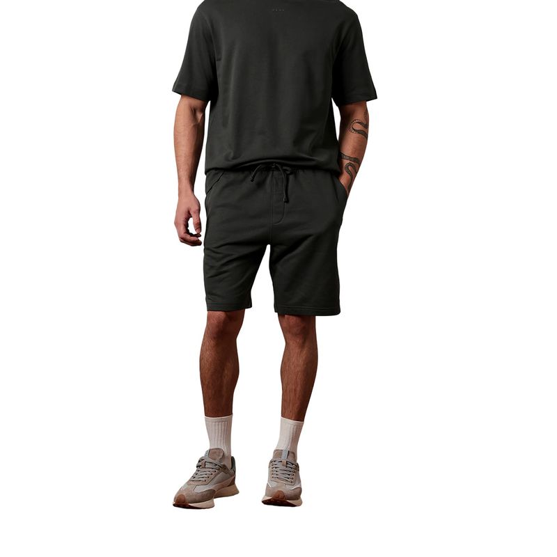 THE BEAR HOUSE Men Solid Cotton Relax Fit Shorts (S)