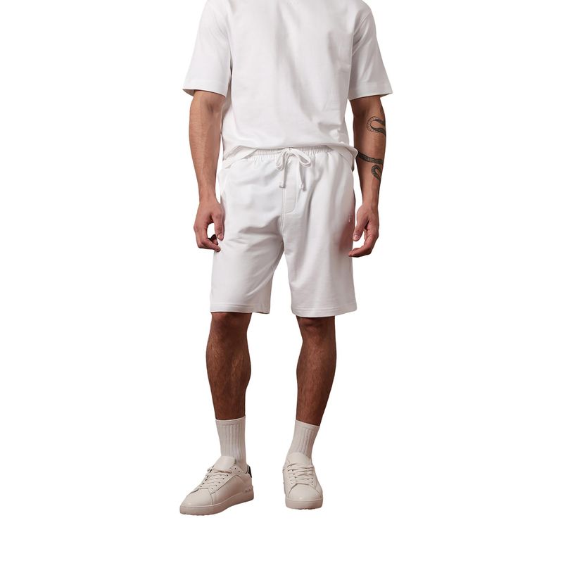 THE BEAR HOUSE Men Solid Cotton Relax Fit Shorts (S)