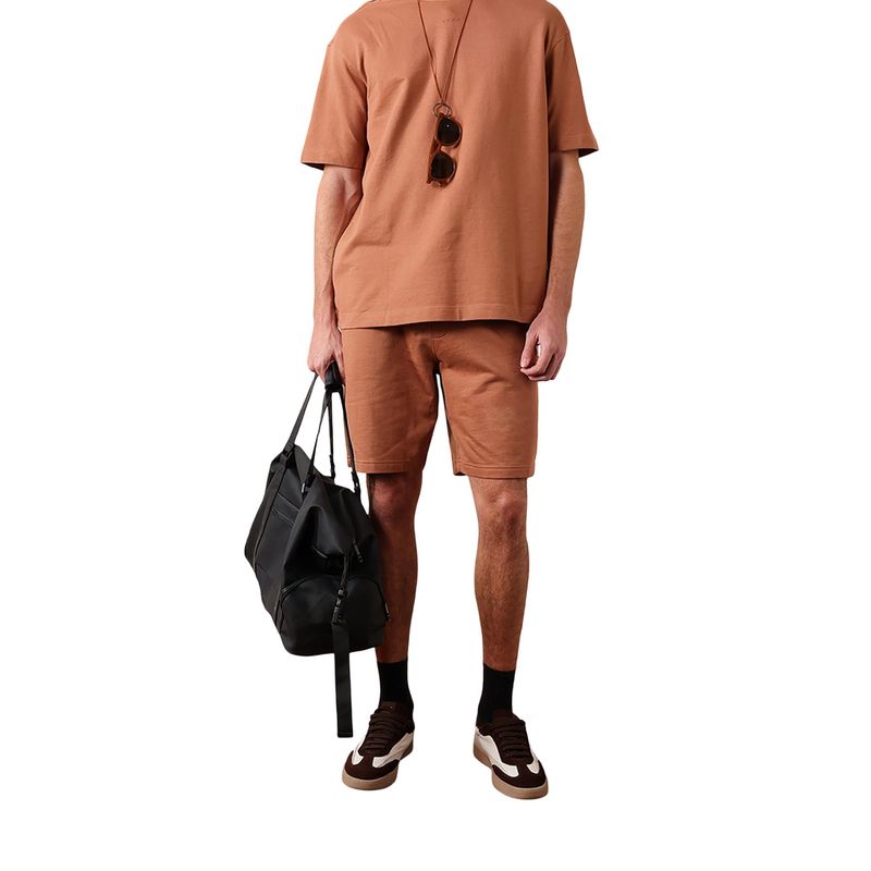 THE BEAR HOUSE Men Solid Cotton Relax Fit Shorts (S)