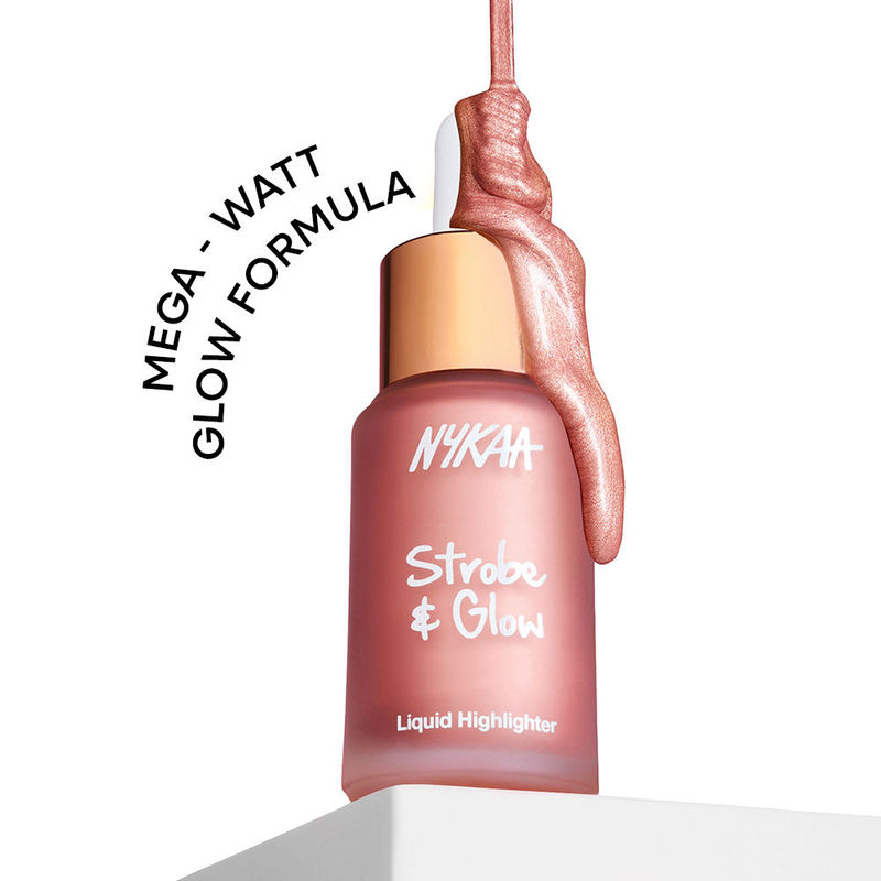Nykaa Strobe & Glow Liquid Cream Highlighter - Blushed Moonlight
