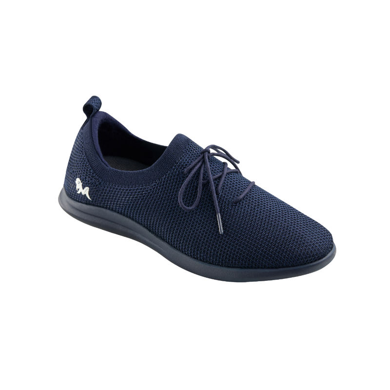Neemans Knit Navy Blue Unisex Sneakers (UK 6)