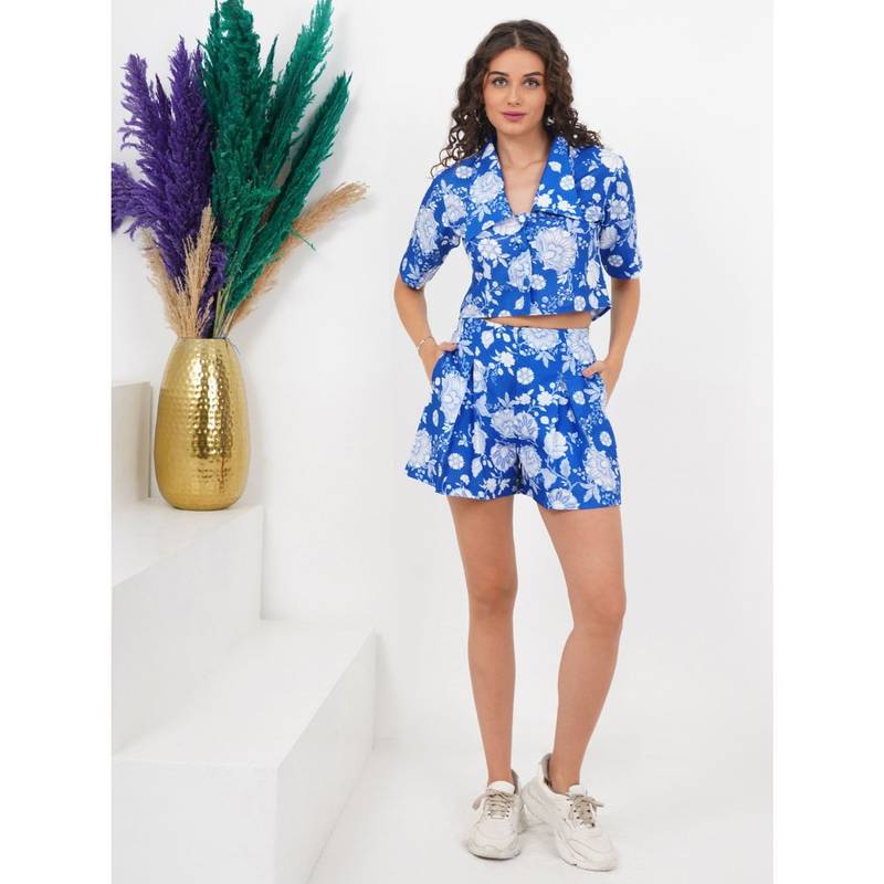 Slumber Jill Invert-Pleat Style Short Co-Ord (Set of 2) (XL)