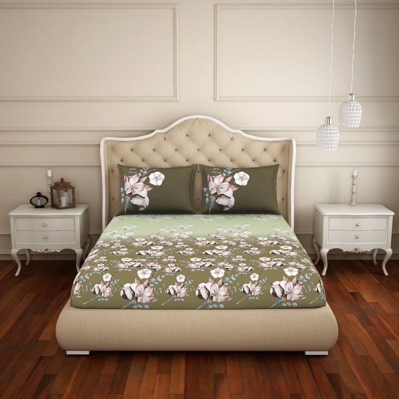 Welspun 100 Cotton Fitted Bedsheet Anti Bacterial Soft Feel Skin Safe Buy Welspun 100 Cotton