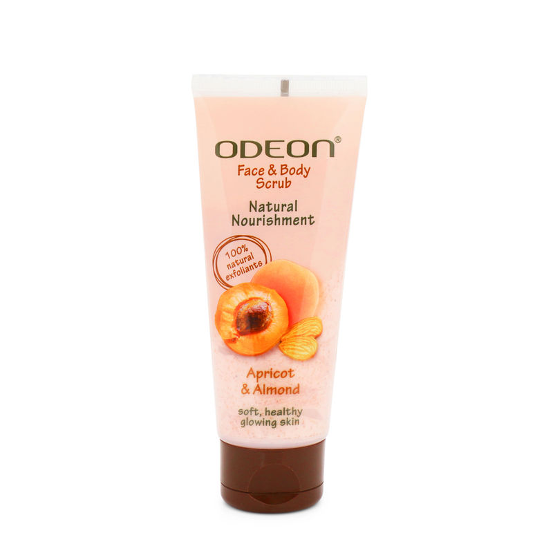 ODEON Natural Nourishment Apricot & Almond Face and Body Scrub