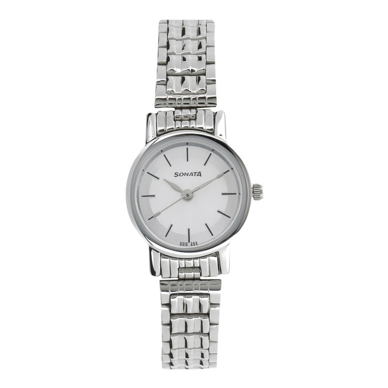 Sonata silver watches cheap for ladies