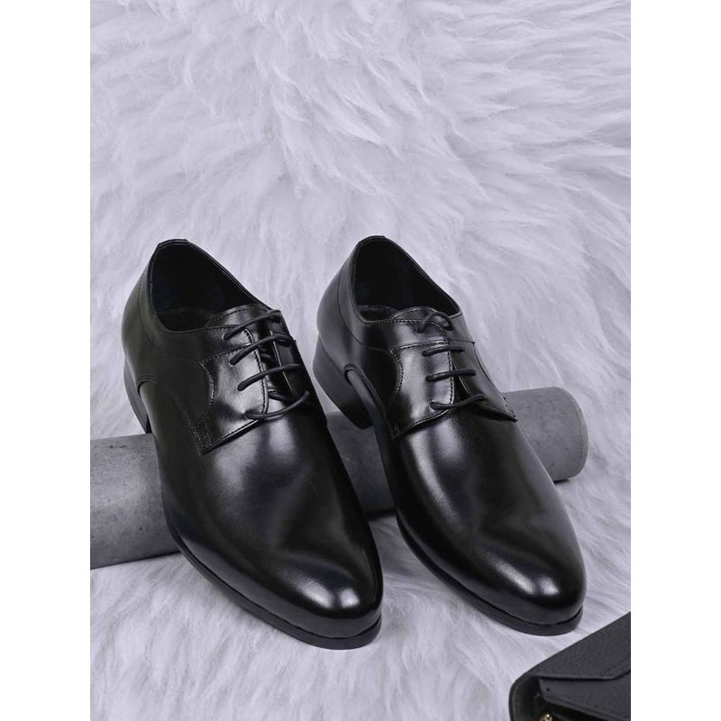 Cobblerz Men Black Solid Formal Derbies (EURO 41)