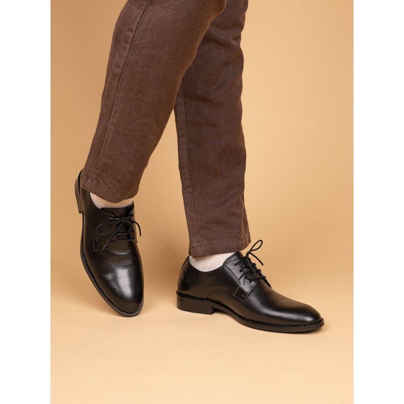 La Botte Men Black Solid Formal Derbies (EURO 43)