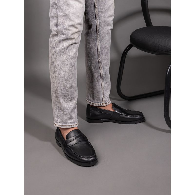 La Botte Men Black Solid Formal Loafers (EURO 42)