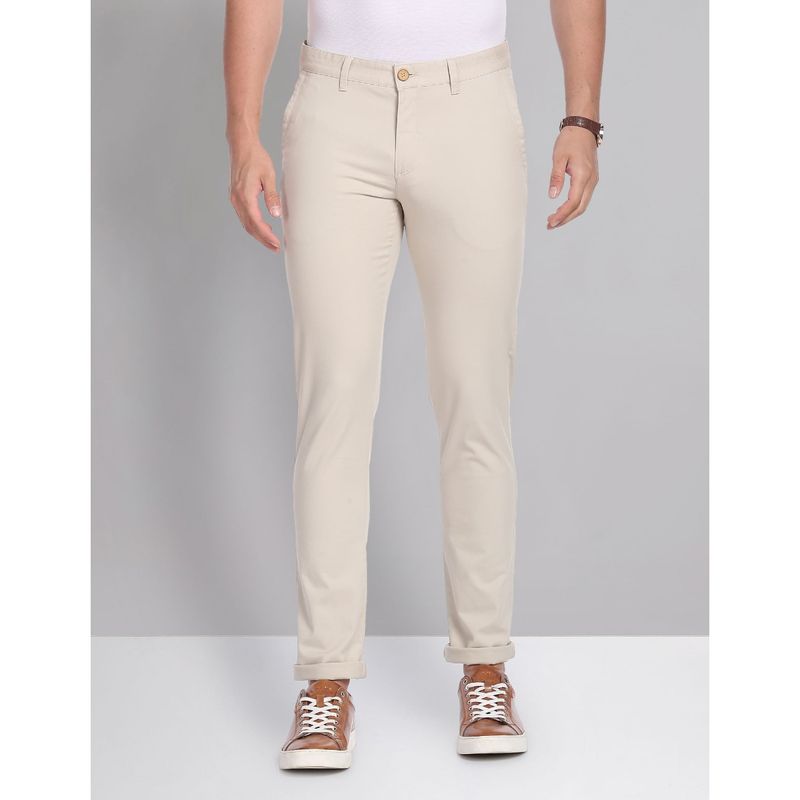 AD By Arvind Solid Twill Casual Chinos (30)