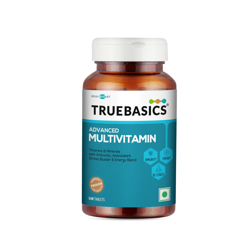 TrueBasics Advanced Multivitamin for Men & Women, for Energy & Immunity