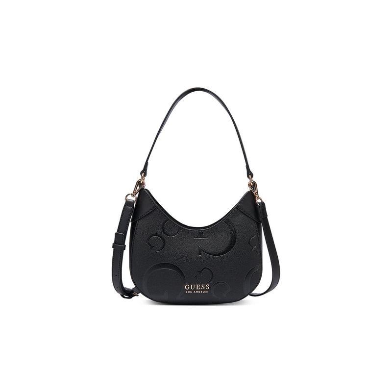 Buy Guess Polyurethane Black Women Melrose Ave Mini Top Zip