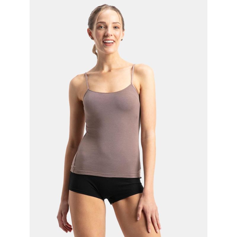 Jockey 1805 Women Micro Modal Elastane Stretch Camisole - Deep Taupe (L)