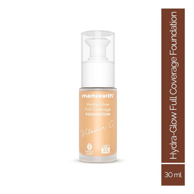 Mamaearth Hydra-Glow Full Coverage Foundation With Vitamin C - 02 Creme Glow