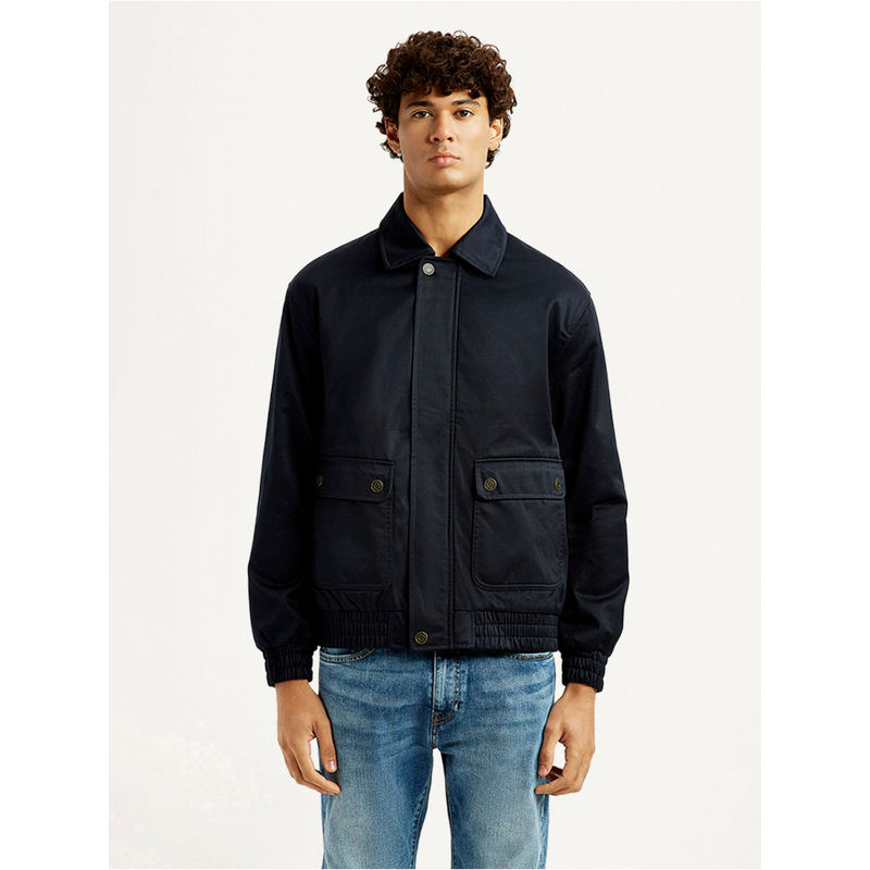 Levi's Mens Solid Black Jacket (L)