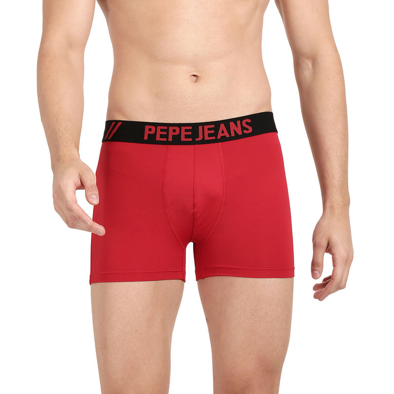 Pepe Jeans Solid Regular Trunk Red Buy Pepe Jeans Solid Regular Trunk