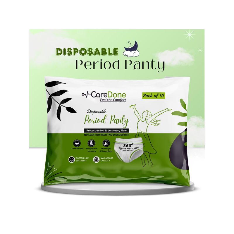 CareDone Use and Throw Maternity Disposable Period Underwear (Pack Of 10) (S)