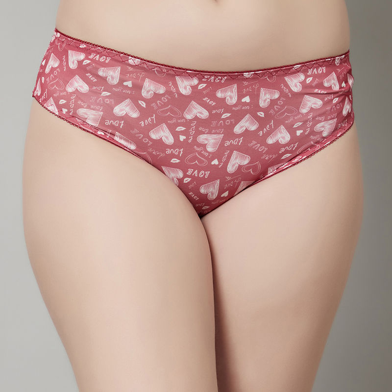 PrettyCat Women Red Love Print Sexy Bikini (S)