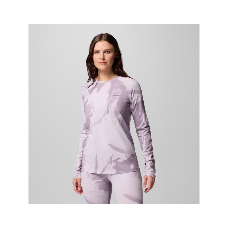 Columbia Omniheat Purple Infinity Crew Thermal Top (L)