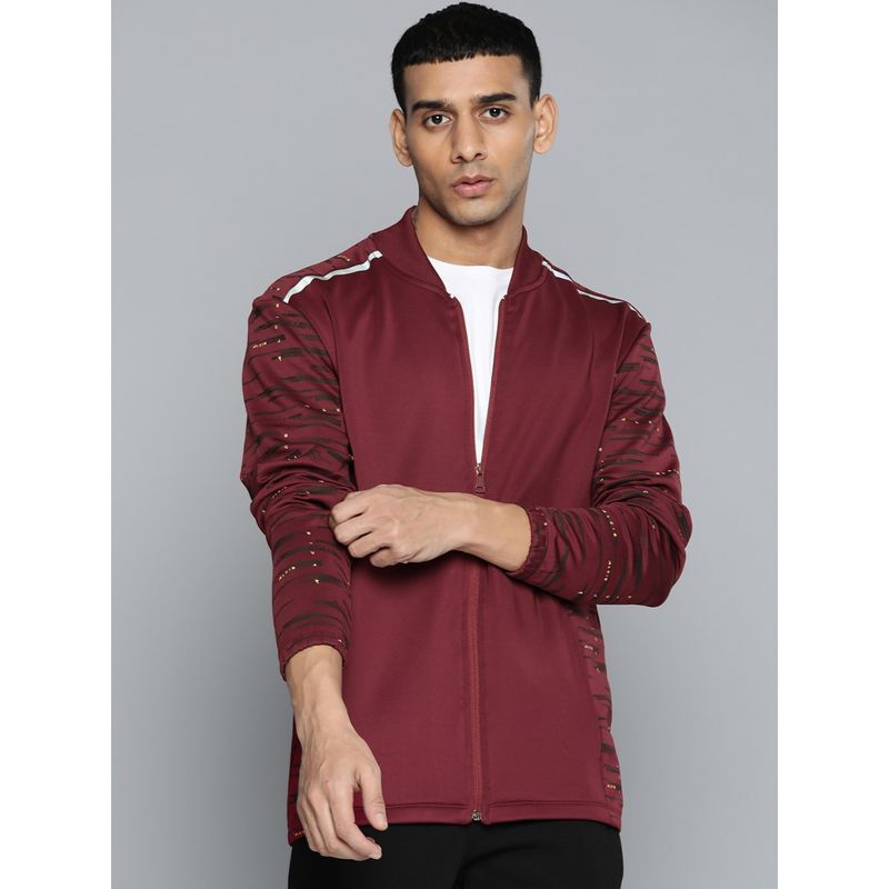 Alcis Men Red Solid Sporty Jacket (L)