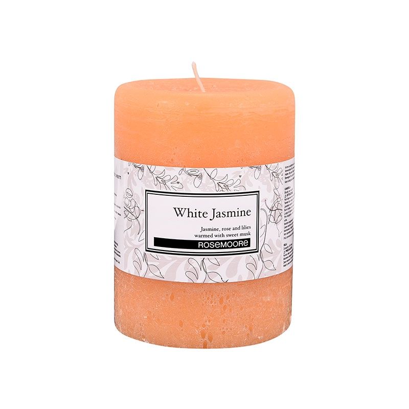Rosemoore White Jasmine Scented Pillar Candle