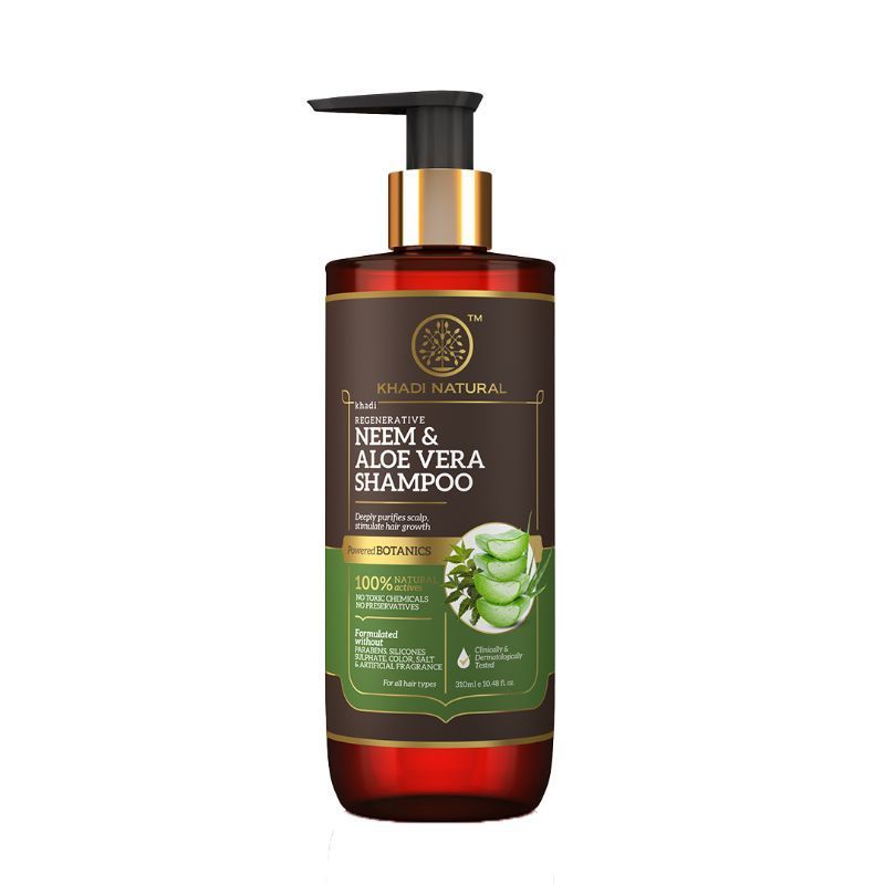 Buy Khadi Natural Neem & Aloevera Shampoo SLS & Paraben Free Powered