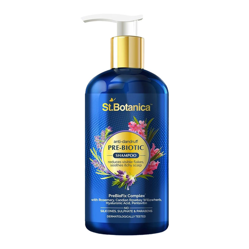 St.Botanica Anti-Dandruff Pre-Biotic Shampoo To Reduces Visible Flakes & Soothe Itchy Scalp
