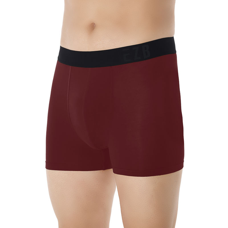 Eazybee Men's Sustainable Eco-supersoft Tencel™ Trunks Winery - Maroon (M)