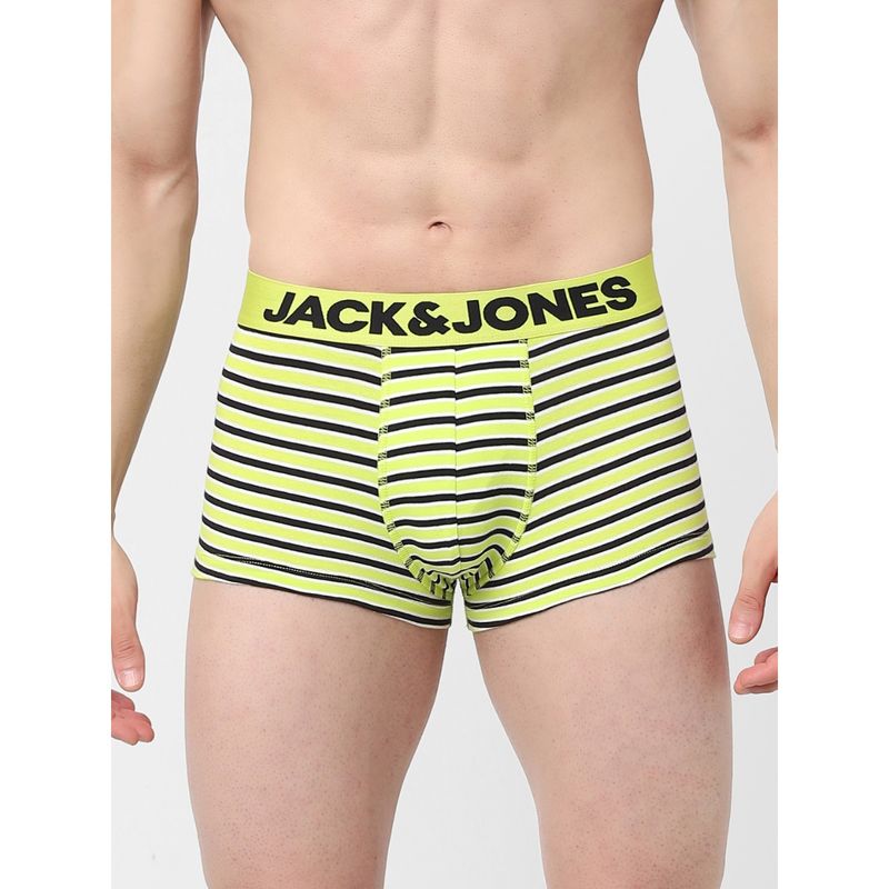 Jack & Jones Green Striped Trunks (S)