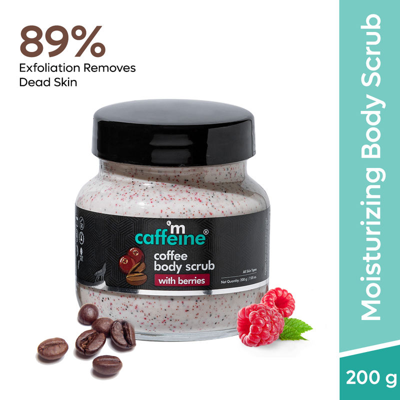 MCaffeine DTan Creamy Coffee Body Scrub with Berries Moisturizes